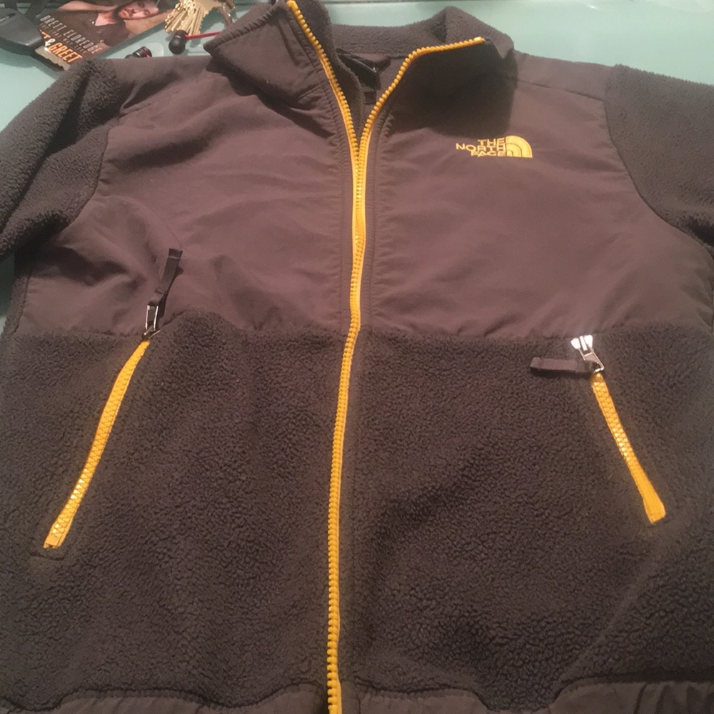 Gray fleece jacket